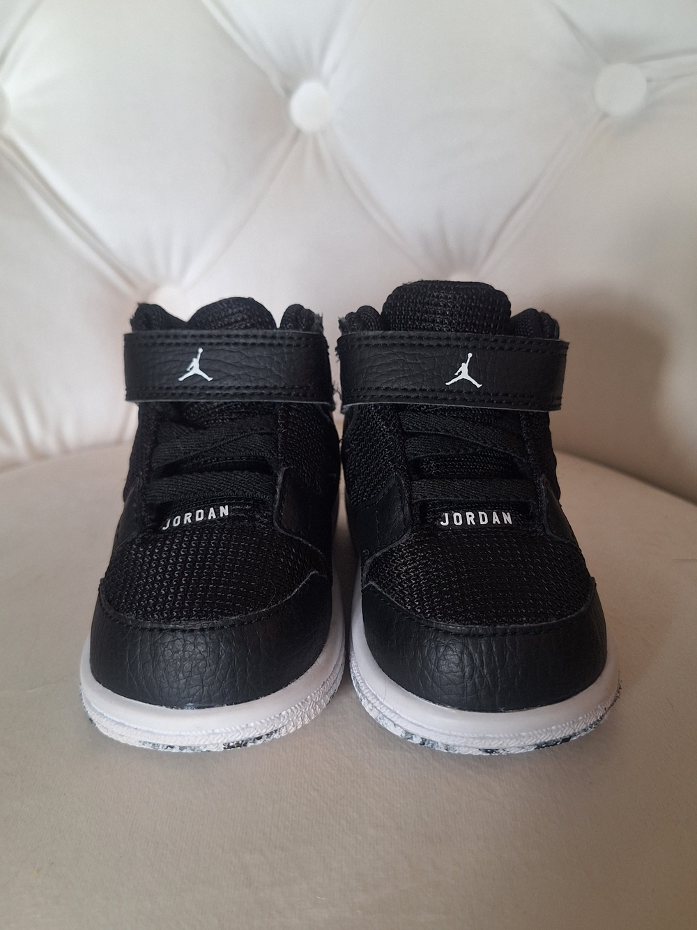 🏀Jordan 1 Flight 4 Prem BT Toddler Sneakers - Black/White - Size 4C
